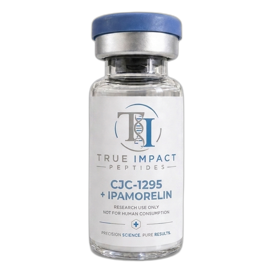 CJC-1295 + Ipamorelin CJC-1295 5mg / Ipamorelin 5mg per vial research peptide vial — Research Use Only