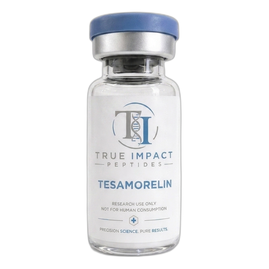 Tesamorelin 10mg/vial research peptide vial — Research Use Only